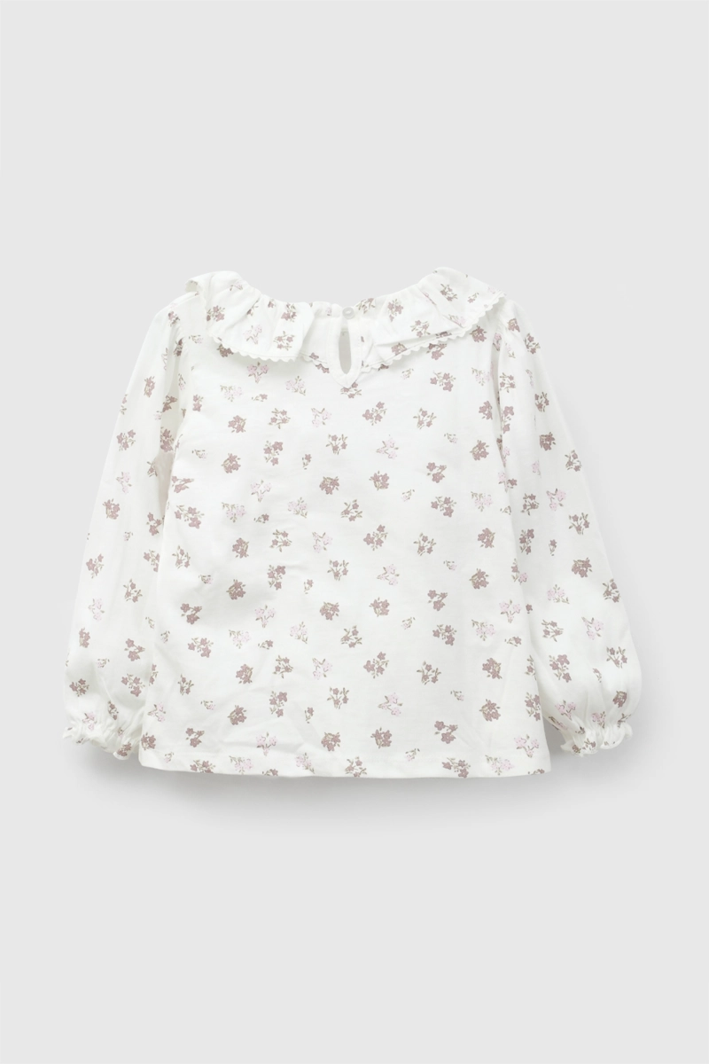 POLERA VUELOS FLORES BLANCO NIÑA 6-9M A 4-5A COLLOKY - 3