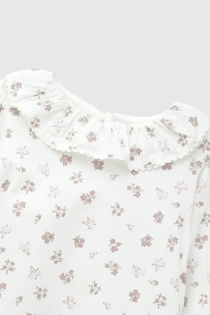 POLERA VUELOS FLORES BLANCO NIÑA 6-9M A 4-5A COLLOKY - 4