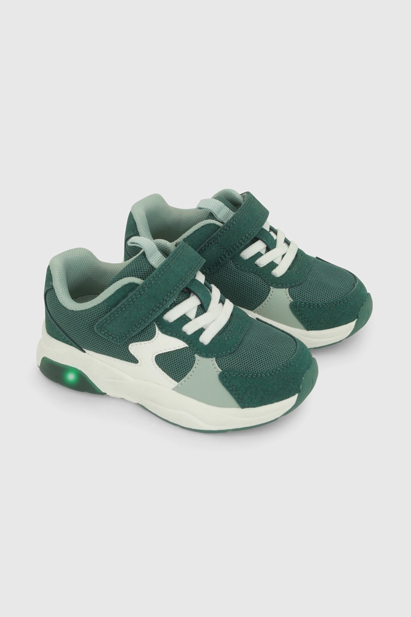 ZAPATILLA LUCES VERDE NIÑO 21-27 COLLOKY - 1