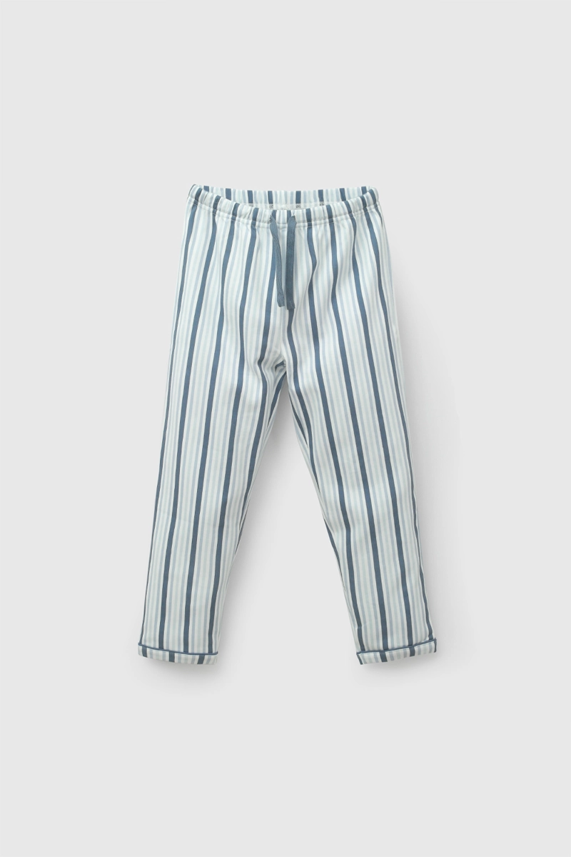 PIJAMA ALGODON RAYAS AZUL NIÑO 2A A 12A COLLOKY - 3