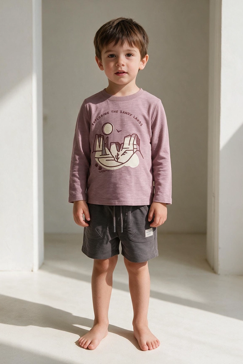 POLERA DESERT PURPURA NIÑO 6-9M A 4-5A COLLOKY - 2