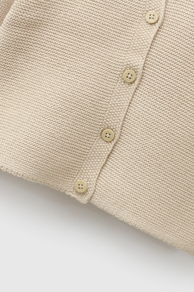 CHALECO TEJIDO BEIGE UNISEX RN A 6-9M COLLOKY - 3