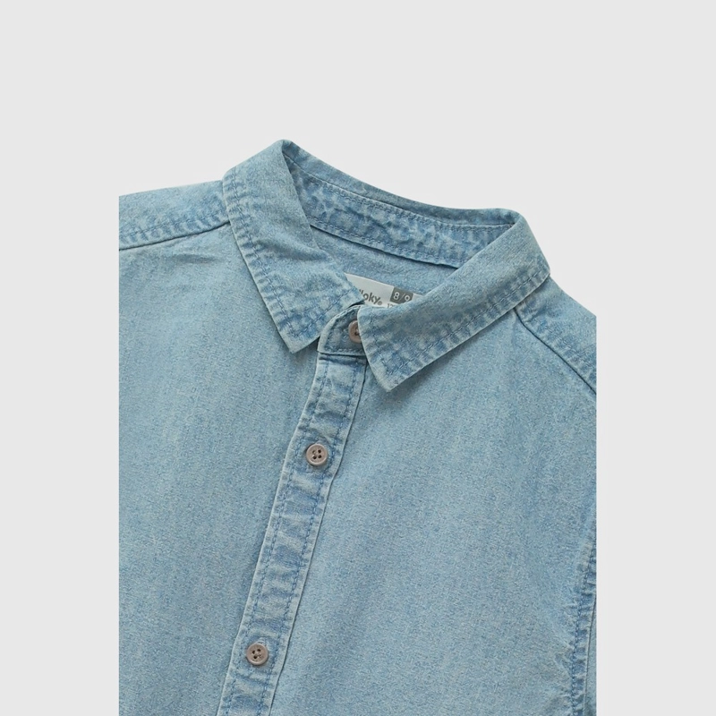 CAMISA MEZCLILLA DENIM NIÑO 3-4A A 12-13A COLLOKY - 4