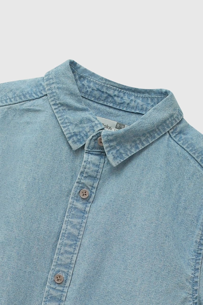 CAMISA MEZCLILLA DENIM NIÑO 3-4A A 12-13A COLLOKY - 5