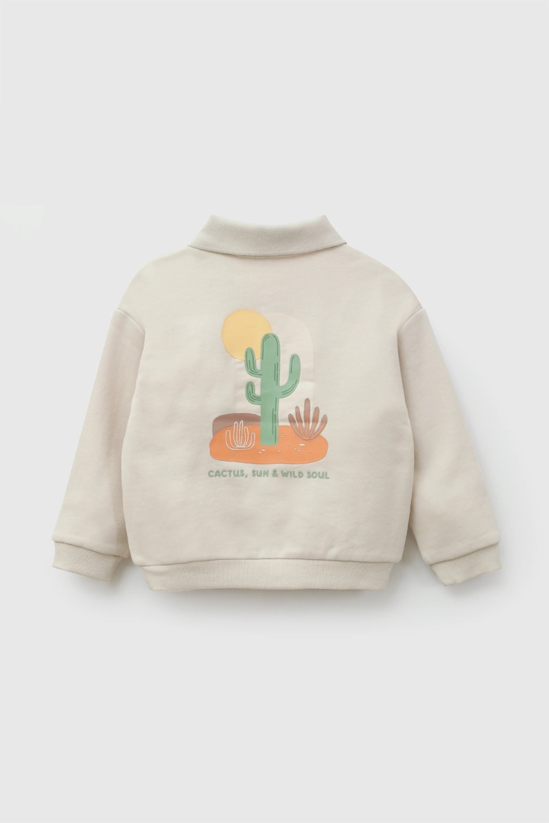POLERON POLO CACTUS BEIGE NIÑO 6-9M A 4-5A COLLOKY - 3