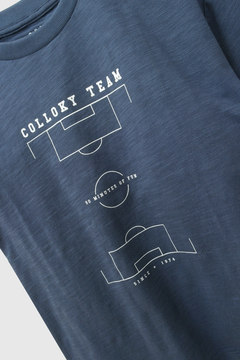 POLERA FUTBOL DENIM NIÑO 3-4A A 12-13A COLLOKY - 3