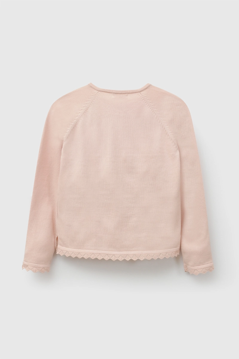 CHALECO TEJIDO ROSA VIEJO NIÑA 3-4A A 12-13A COLLOKY - 2