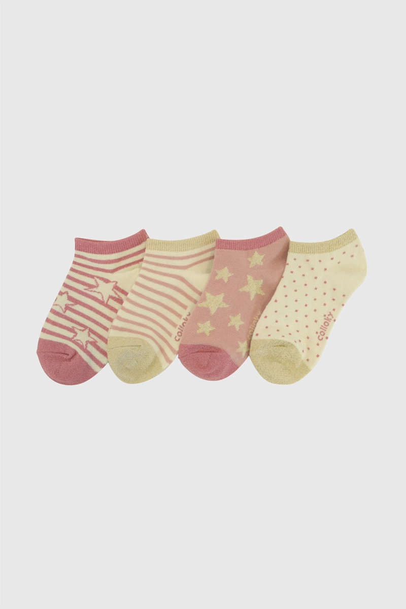 CALCETIN TRAINEE PUNTO SUAVE Y RESISTENTE NIÑA MULTICOLOR 3/4A A 9/12A - 1