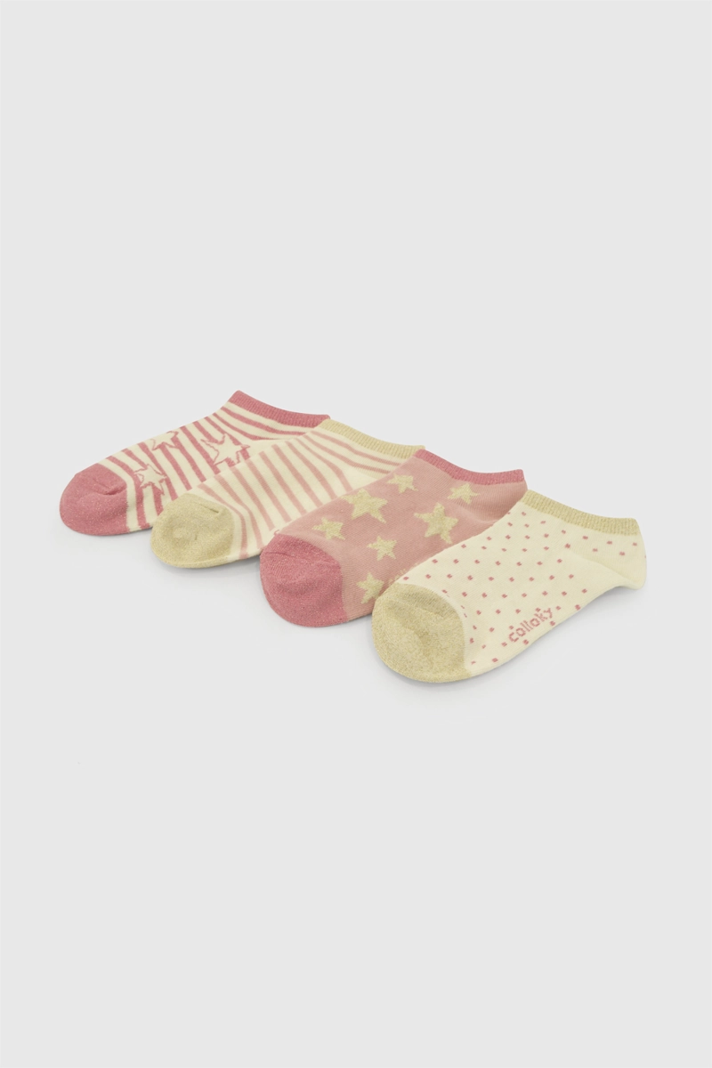 CALCETIN TRAINEE PUNTO SUAVE Y RESISTENTE NIÑA MULTICOLOR 3/4A A 9/12A - 2