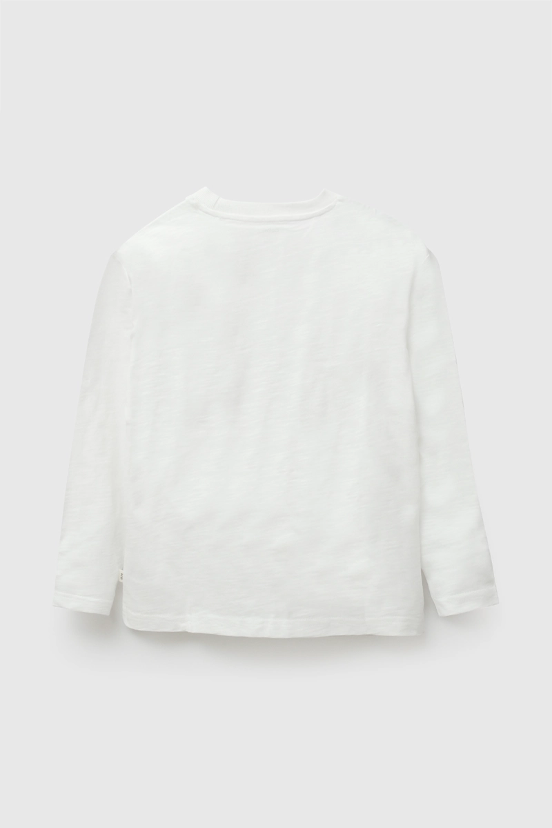 POLERA MANGA LARGA VARSITY BLANCO NIÑO 3-4A A 12-13A - 3