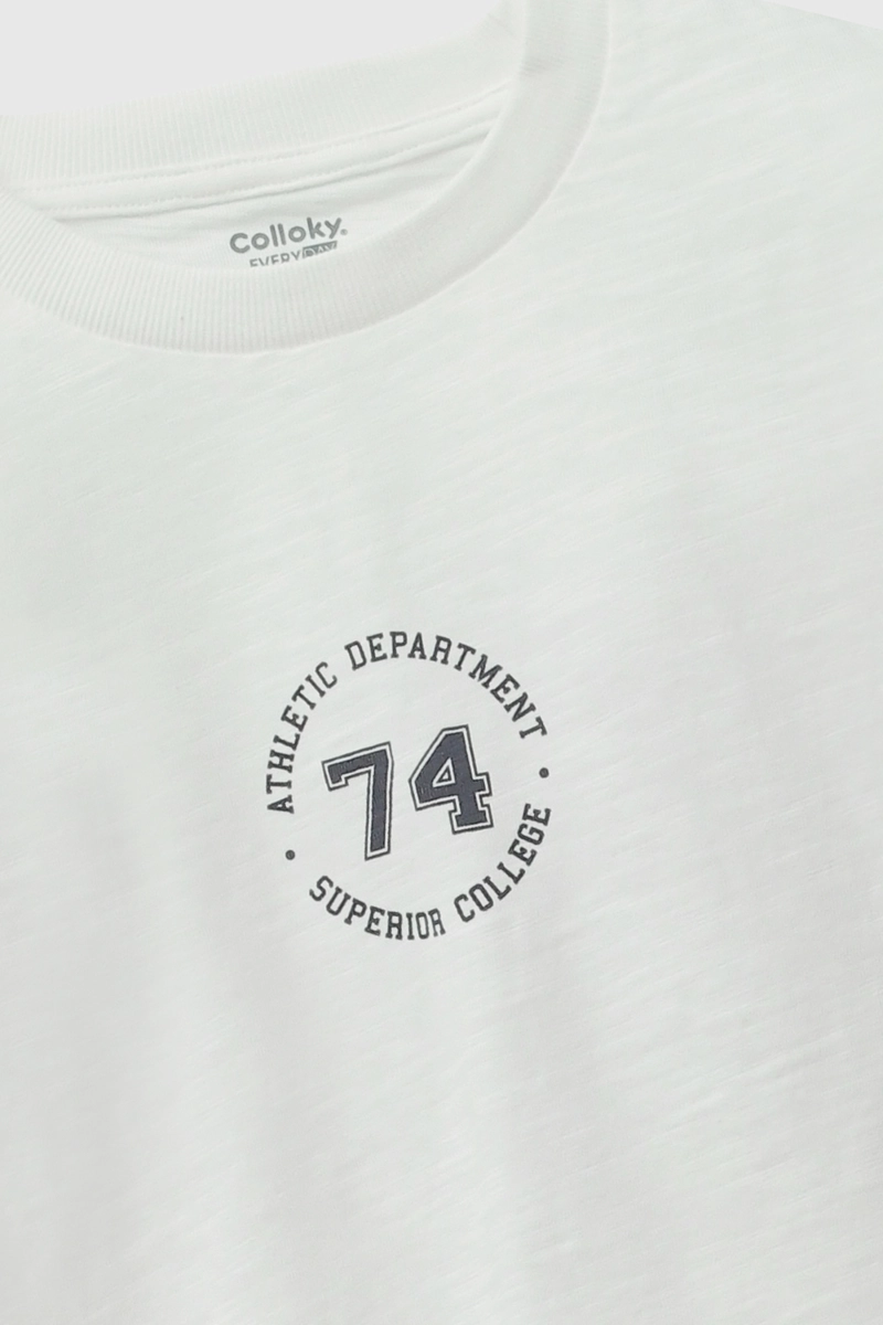 POLERA MANGA LARGA VARSITY BLANCO NIÑO 3-4A A 12-13A - 4