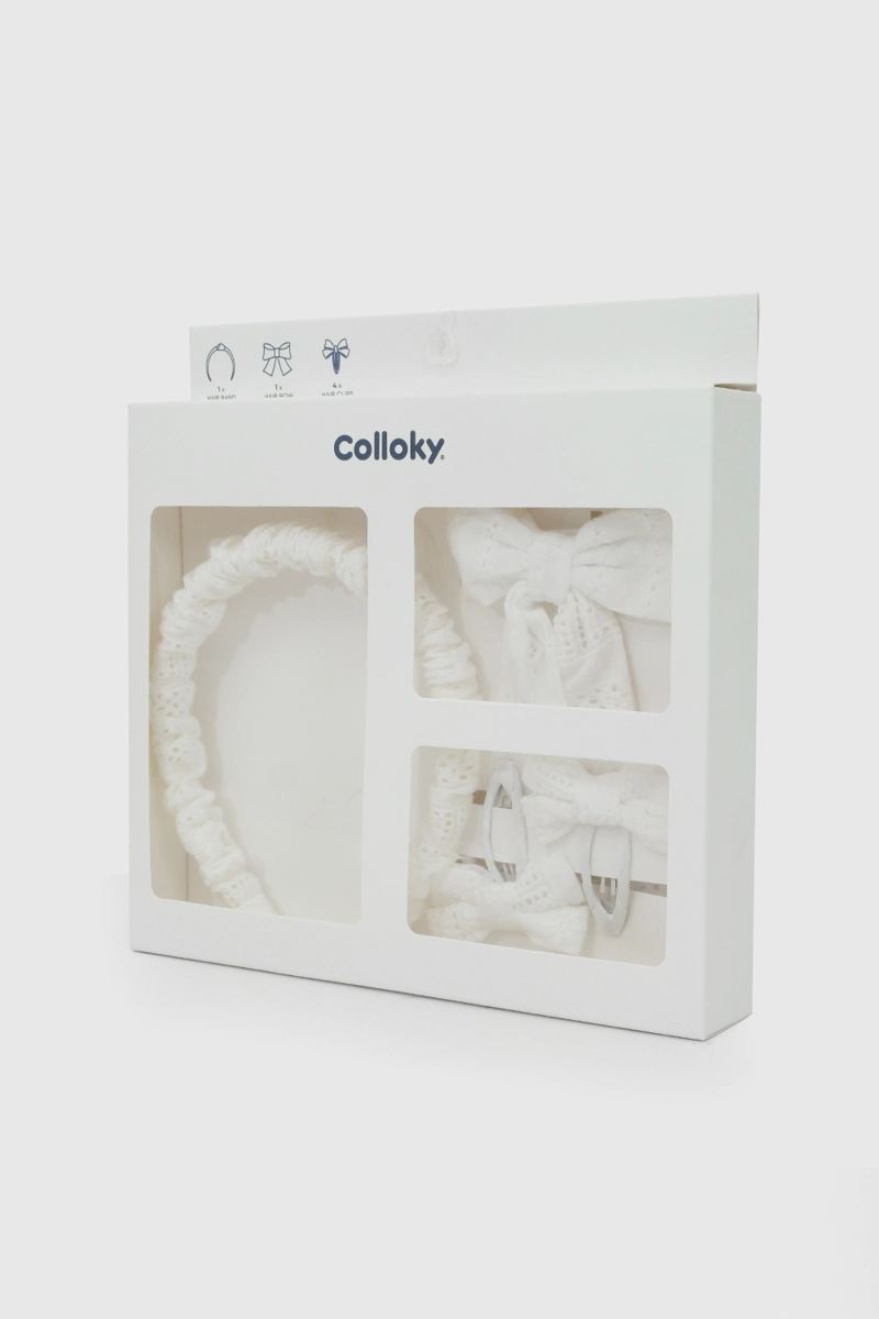 PACK PINCHE CINTAS BEIGE NIÑA COLLOKY - 2