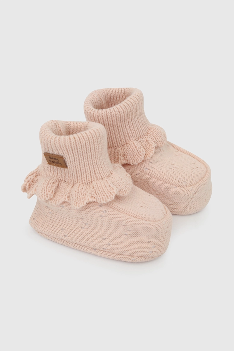 ZAPATO TEJIDO NIÑA BEBE ROSADO 0/6M - 6/12M - 1
