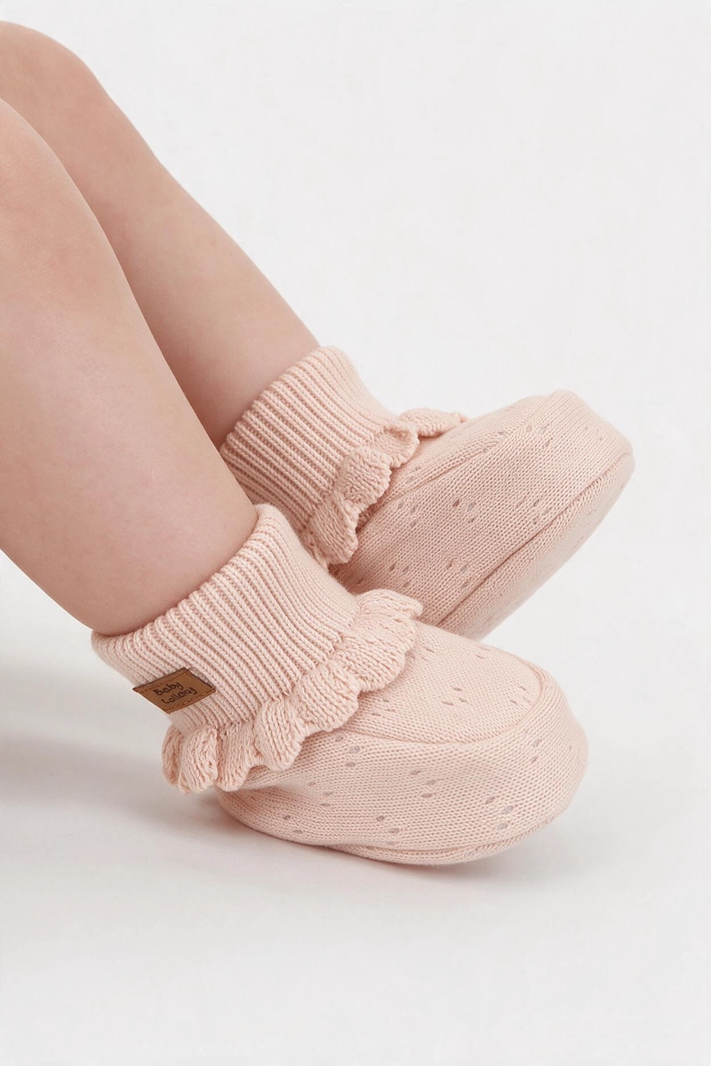 ZAPATO TEJIDO NIÑA BEBE ROSADO 0/6M - 6/12M - 2