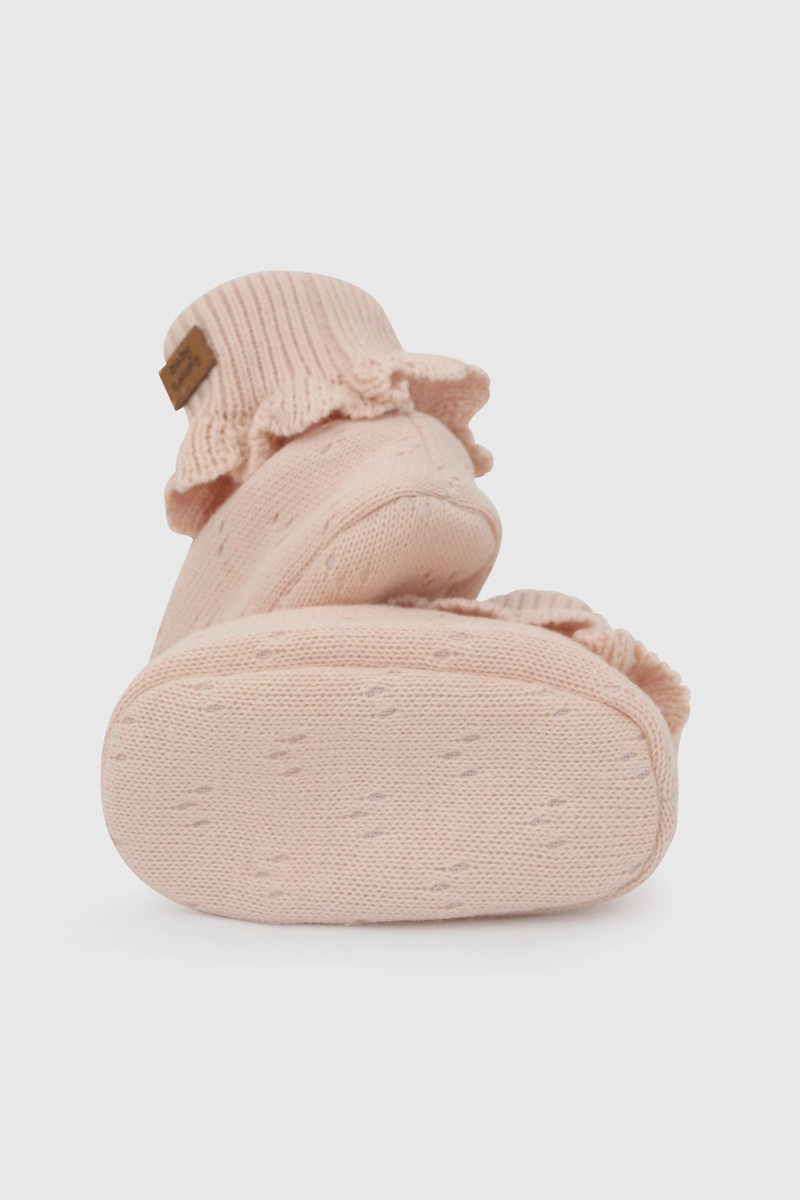 ZAPATO TEJIDO NIÑA BEBE ROSADO 0/6M - 6/12M - 3