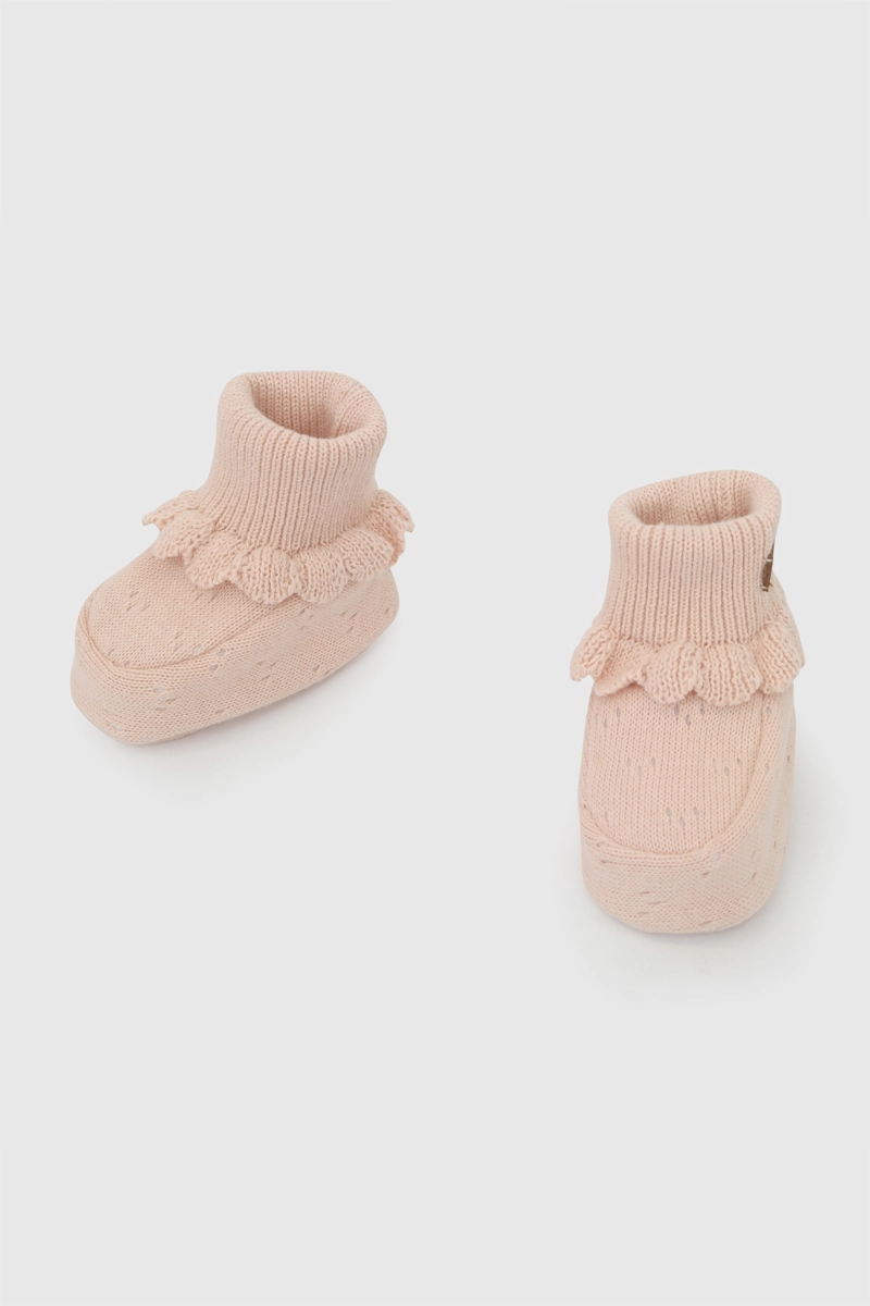 ZAPATO TEJIDO NIÑA BEBE ROSADO 0/6M - 6/12M - 4