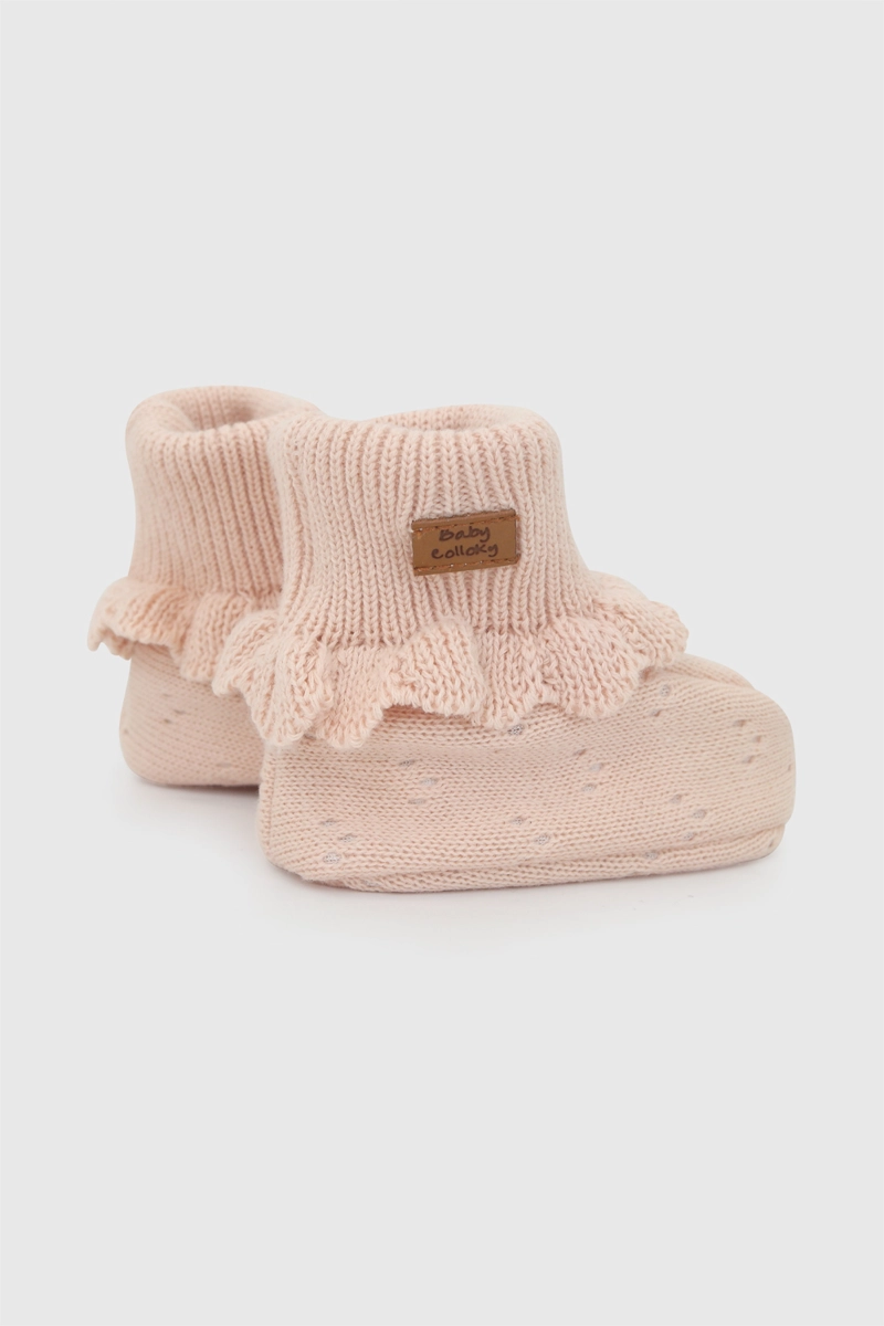 ZAPATO TEJIDO NIÑA BEBE ROSADO 0/6M - 6/12M - 6