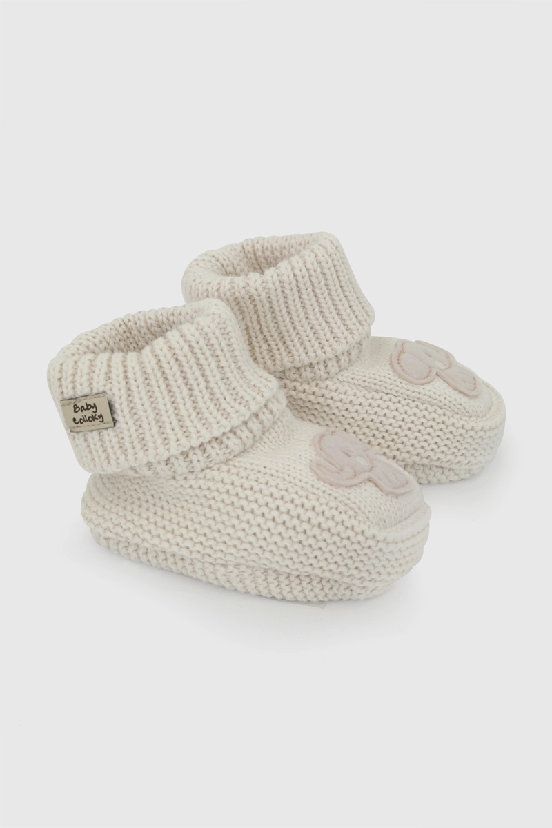 ZAPATO TEJIDO NIÑA BEBE BLANCO 0/6M - 6/12M - 1
