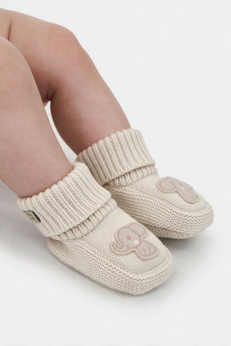 ZAPATO TEJIDO NIÑA BEBE BLANCO 0/6M - 6/12M - 2