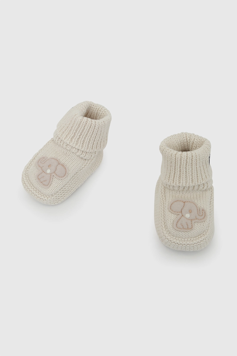 ZAPATO TEJIDO NIÑA BEBE BLANCO 0/6M - 6/12M - 4
