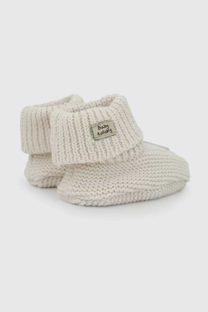 ZAPATO TEJIDO NIÑA BEBE BLANCO 0/6M - 6/12M - 6