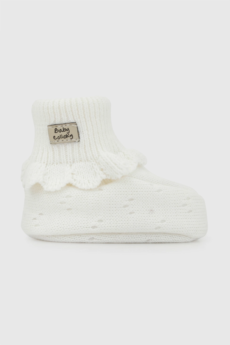 ZAPATO TEJIDO BLANCO UNISEX 0/6M - 6/12M COLLOKY - 2