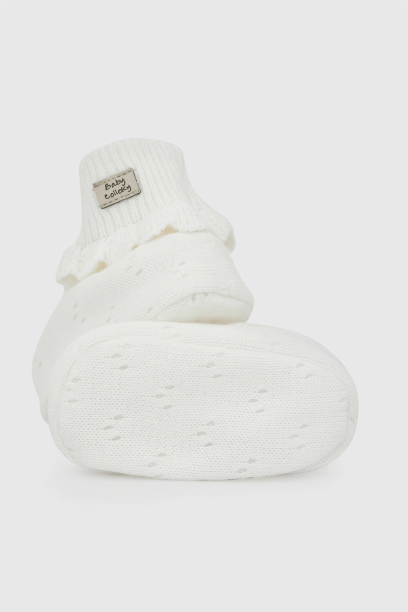 ZAPATO TEJIDO BLANCO UNISEX 0/6M - 6/12M COLLOKY - 3