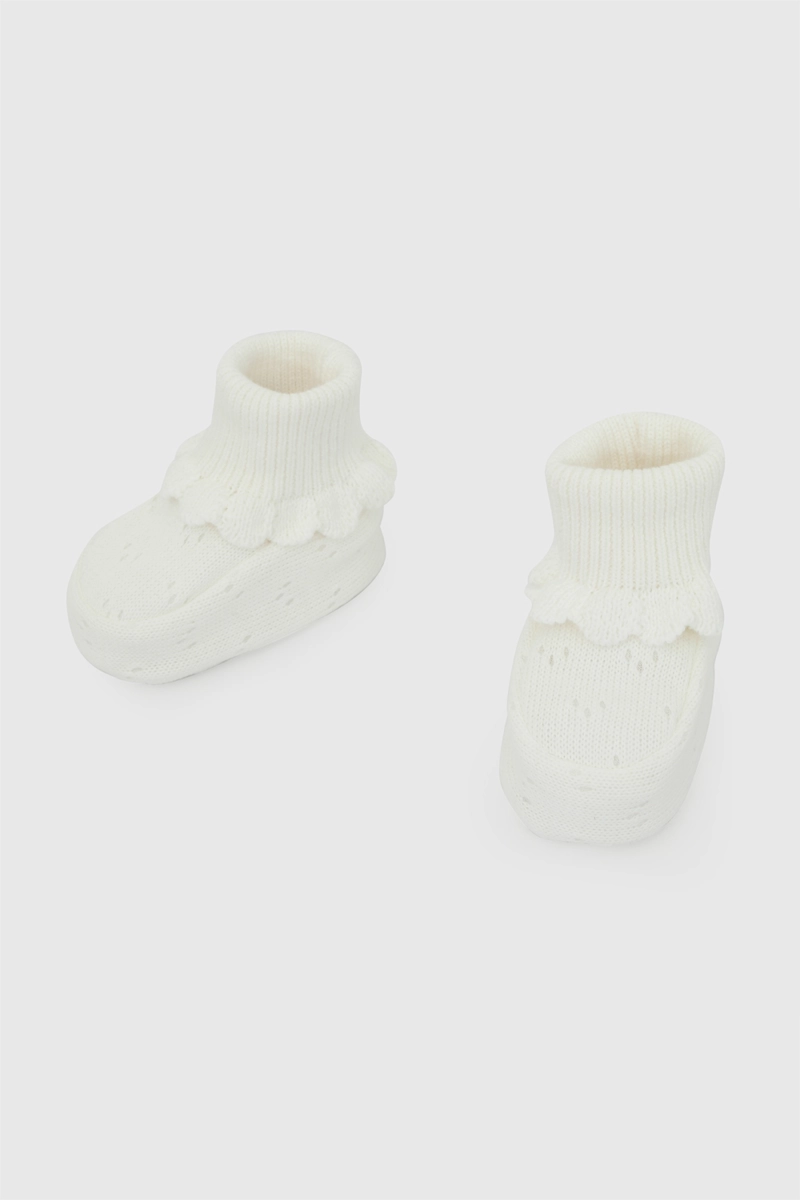 ZAPATO TEJIDO BLANCO UNISEX 0/6M - 6/12M COLLOKY - 4