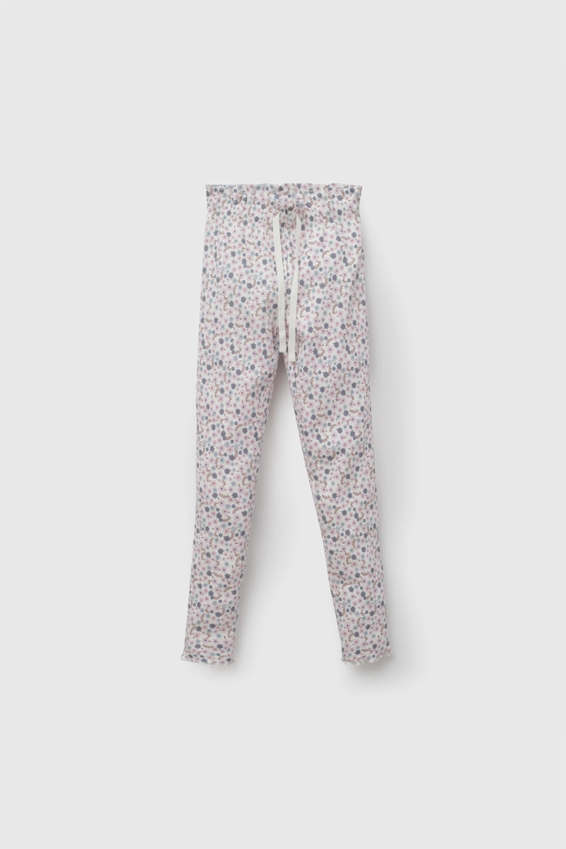 PATA FLORES BEIGE NIÑA 3-4A A 12-13A COLLOKY - 1