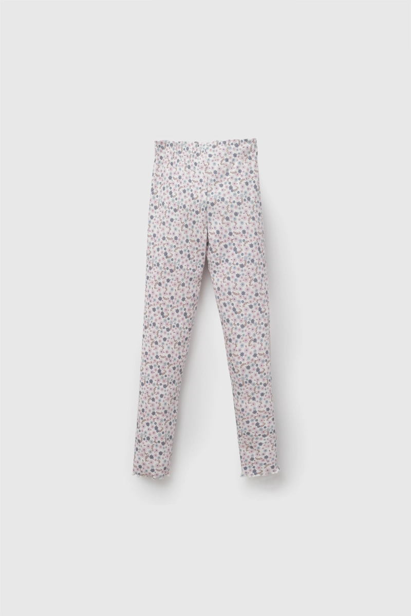 PATA FLORES BEIGE NIÑA 3-4A A 12-13A COLLOKY - 2