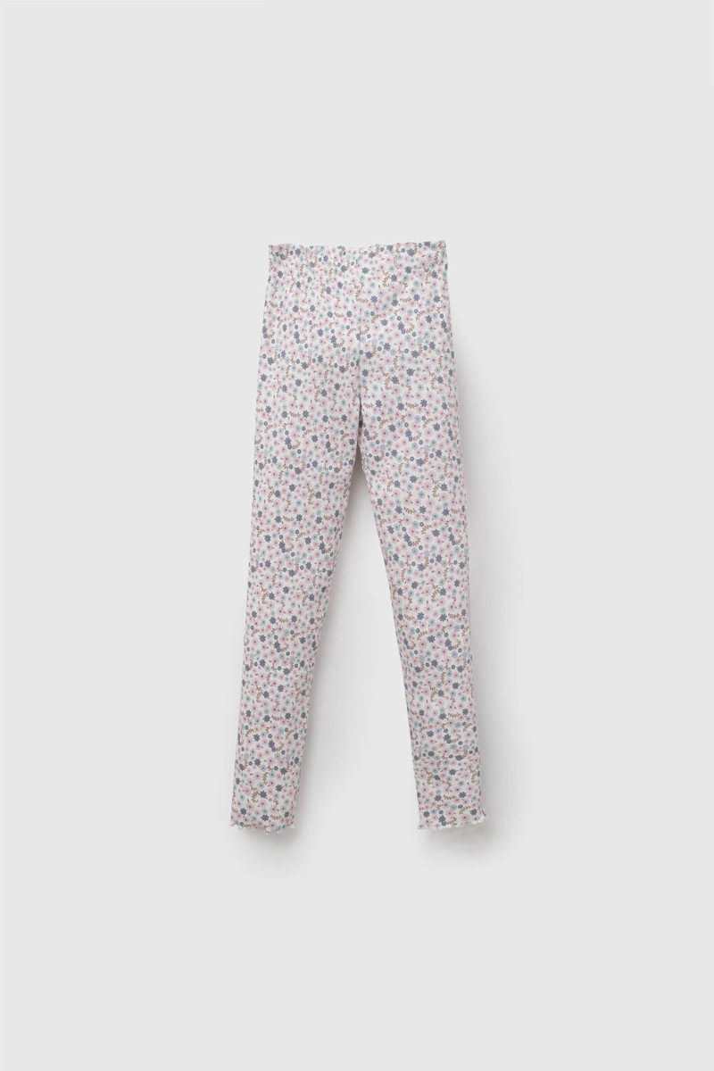 PATA FLORES BEIGE NIÑA 3-4A A 12-13A COLLOKY - 3