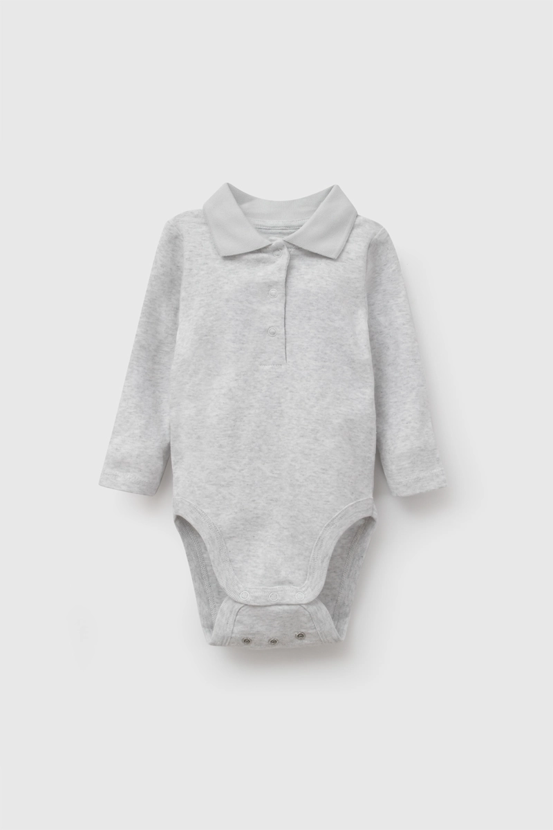 SET BODY CUELLO POLO RIB CAFE NIÑO 0-3M A 11/2-2A COLLOKY - 3