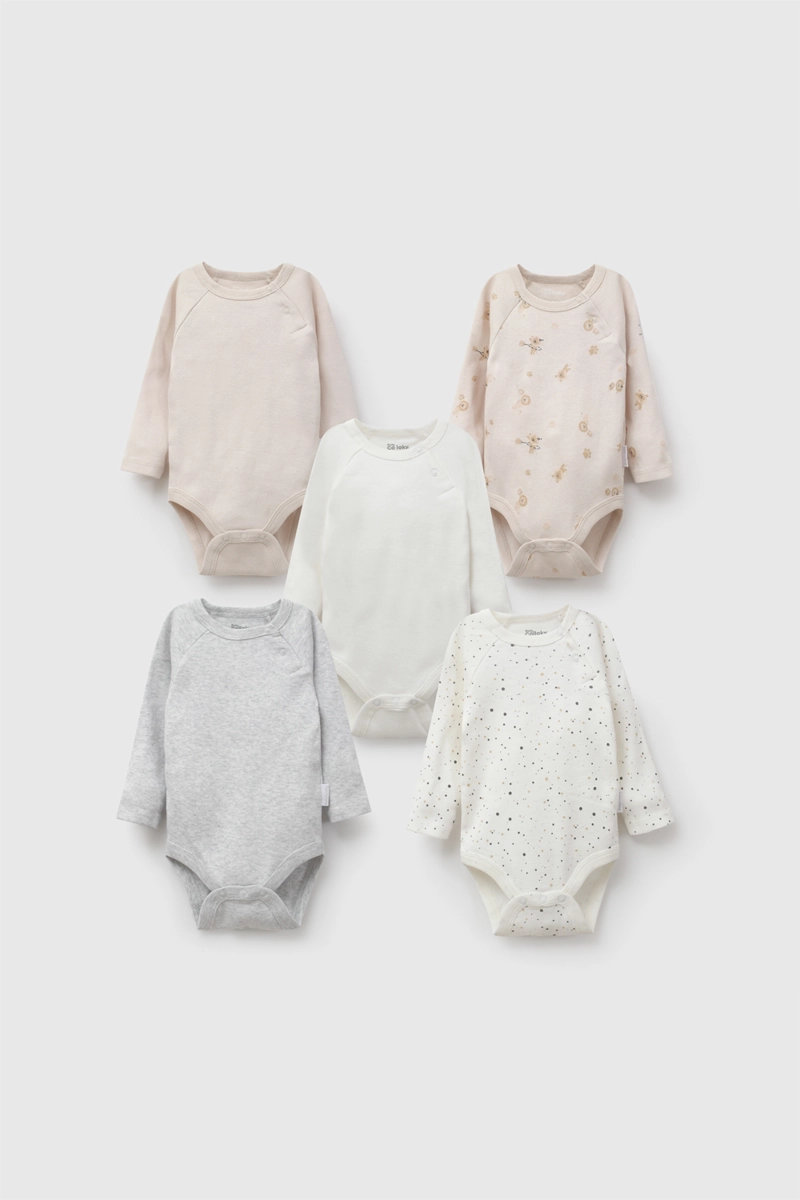 SET BODY CIRCO RIB BEIGE NIÑO 0-3M A 11/2-2A COLLOKY - 1