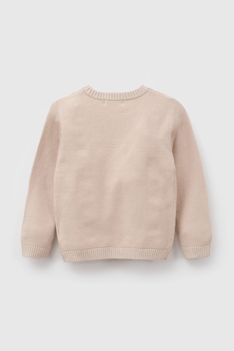 SWEATER TEJIDO BEIGE NIÑO 6-9M A 4-5A COLLOKY - 2