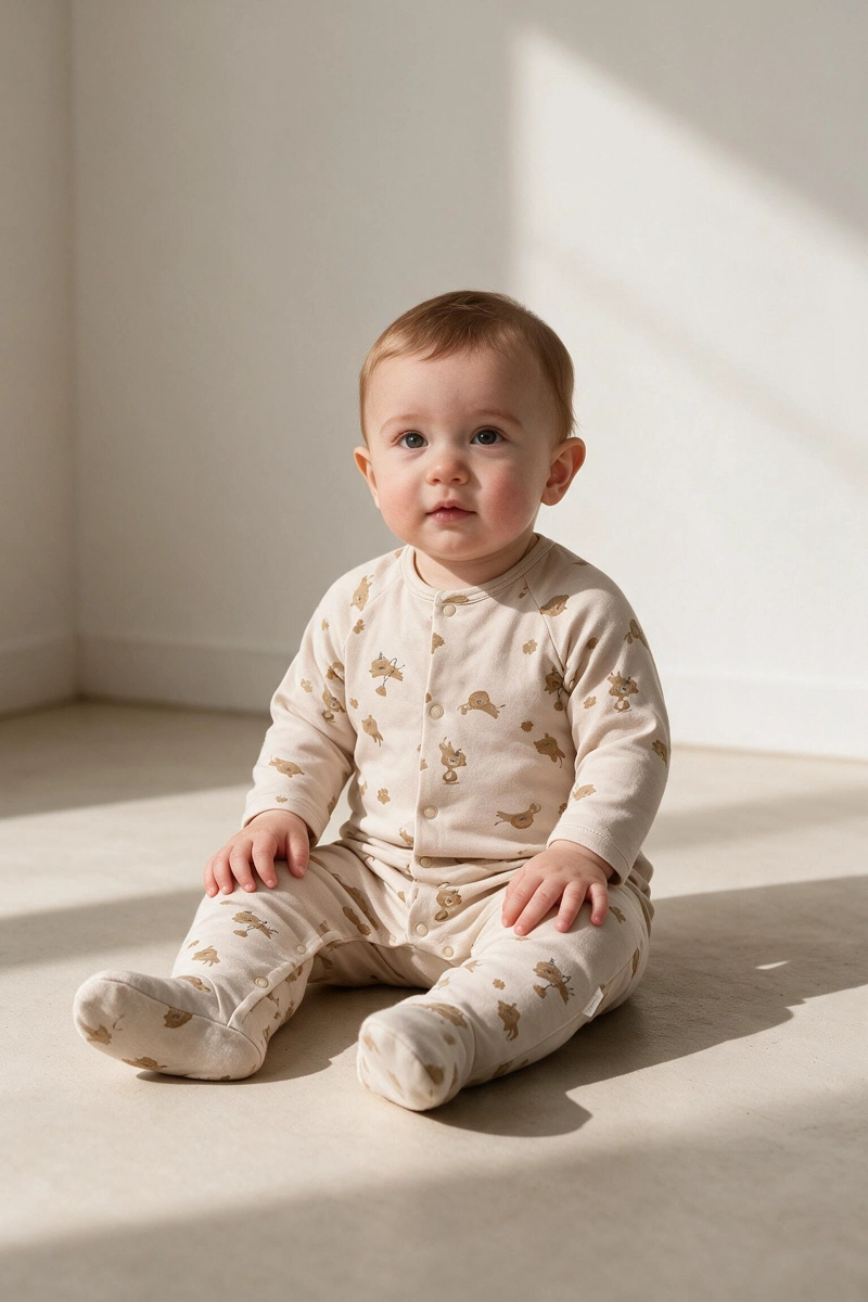 OSO POLYCOTTON BEIGE NIÑO RN A 6-9M COLLOKY - 2