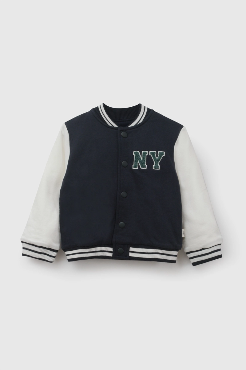 POLERON BOMBER AZUL MARINO NIÑO 6-9M A 4-5A COLLOKY - 1