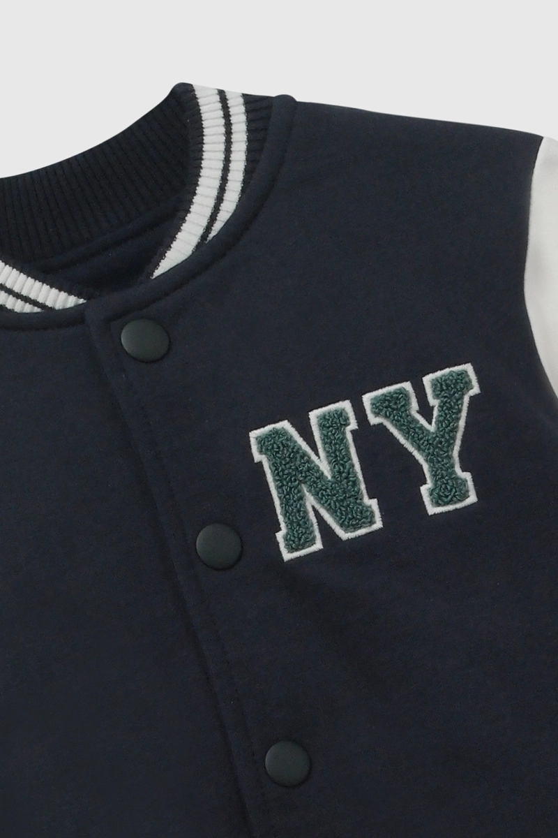 POLERON BOMBER AZUL MARINO NIÑO 6-9M A 4-5A COLLOKY - 3