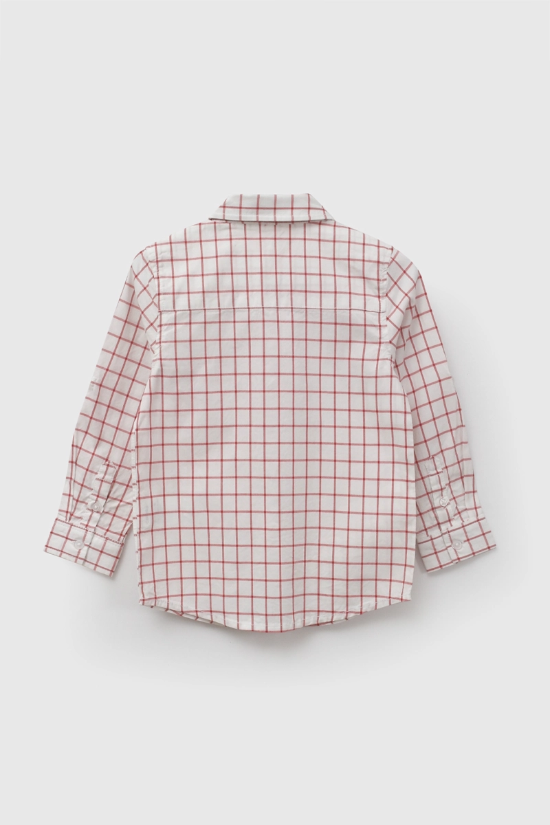 CAMISA POPELINA ROJO NIÑO 6-9M A 4-5A COLLOKY - 2