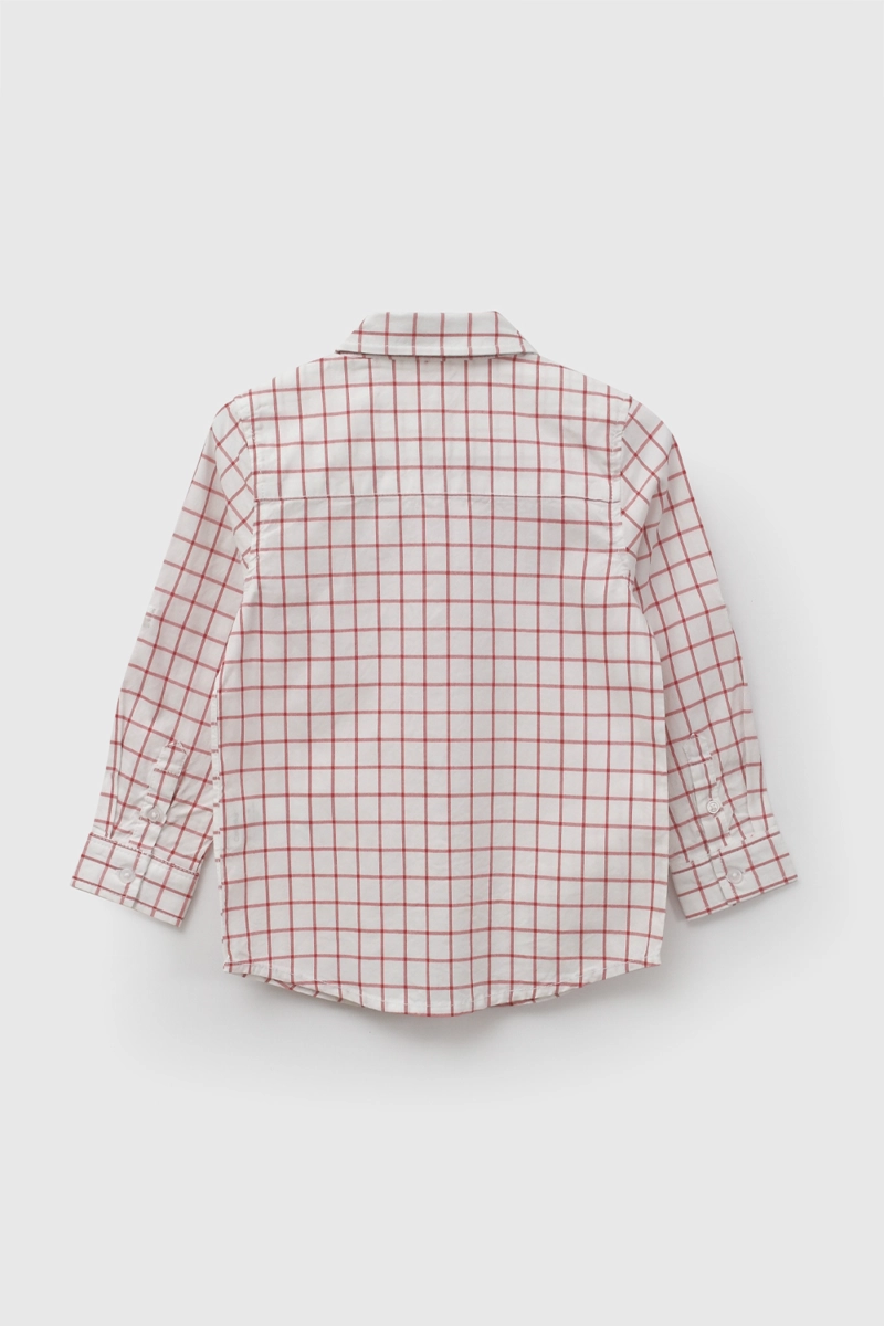 CAMISA POPELINA ROJO NIÑO 6-9M A 4-5A COLLOKY - 3