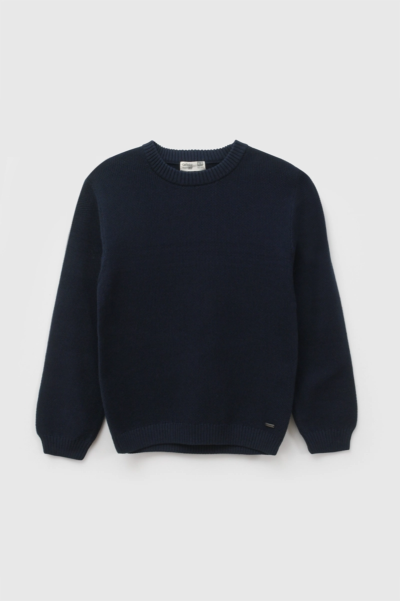 SWEATER TEJIDO AZUL NIÑO 3-4A A 12-13A COLLOKY - 1
