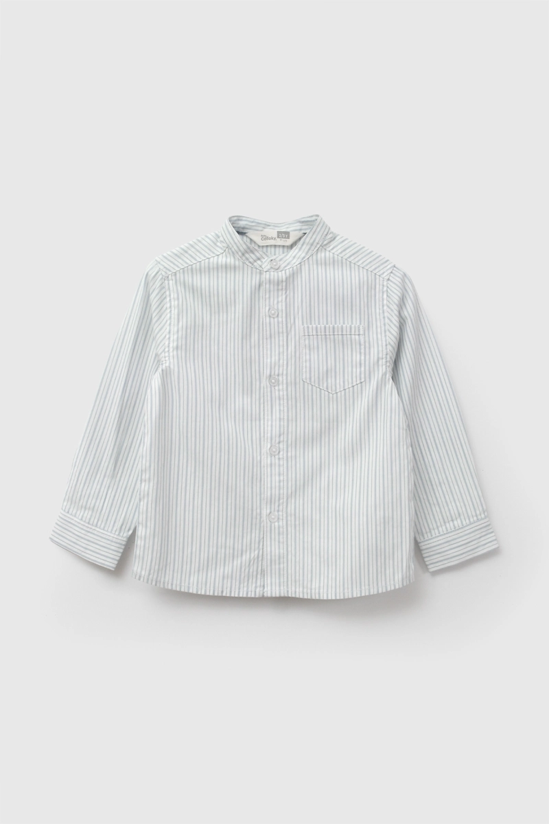 CAMISA OXFORD BLANCO NIÑO 6-9M A 4-5A - 1