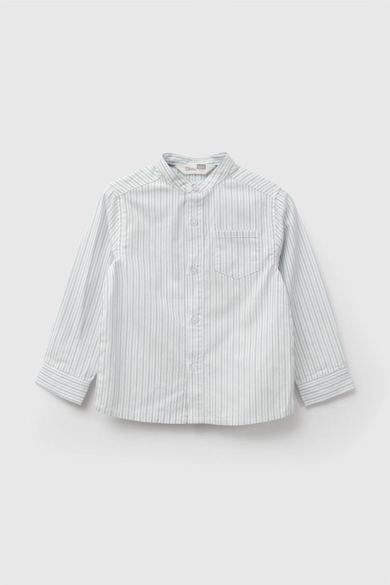 CAMISA OXFORD BLANCO NIÑO 6-9M A 4-5A - 1