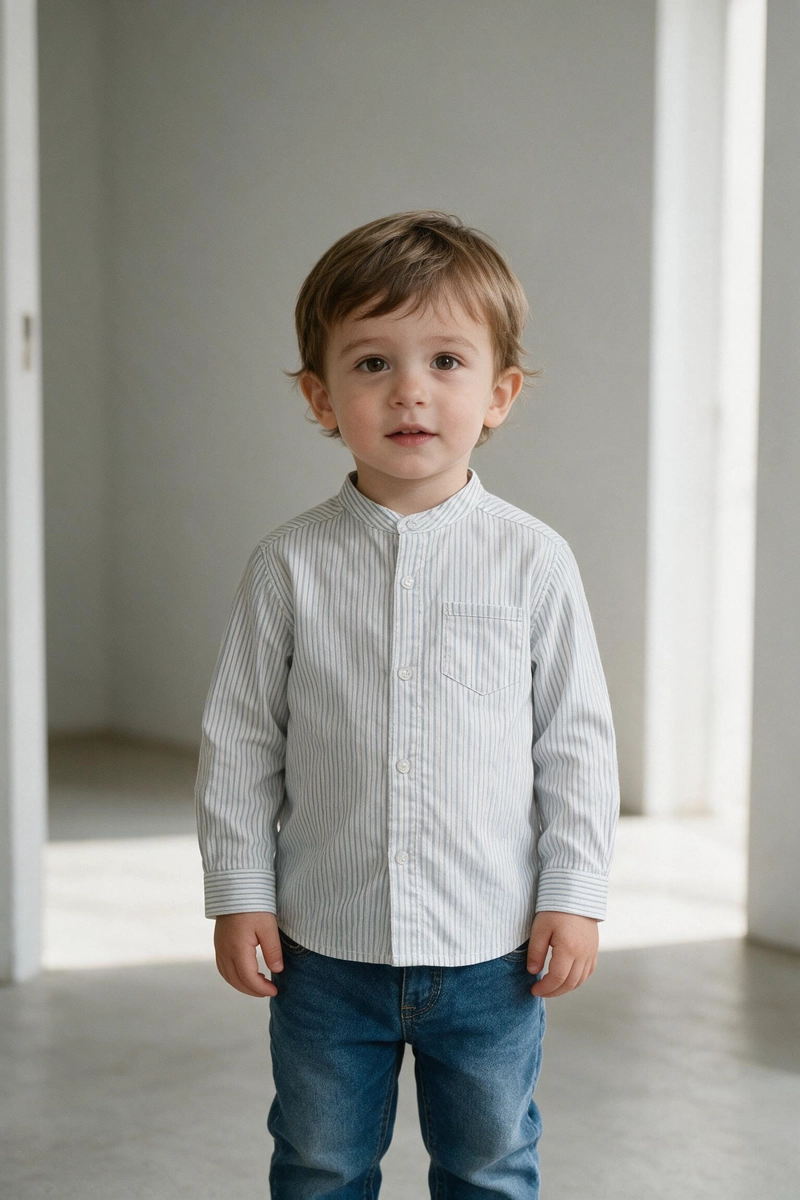 CAMISA OXFORD BLANCO NIÑO 6-9M A 4-5A - 2