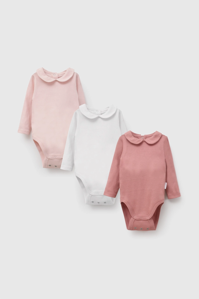 SET BODY CUELLO RIB CREMA NIÑA 0-3M A 11/2-2A COLLOKY - 1