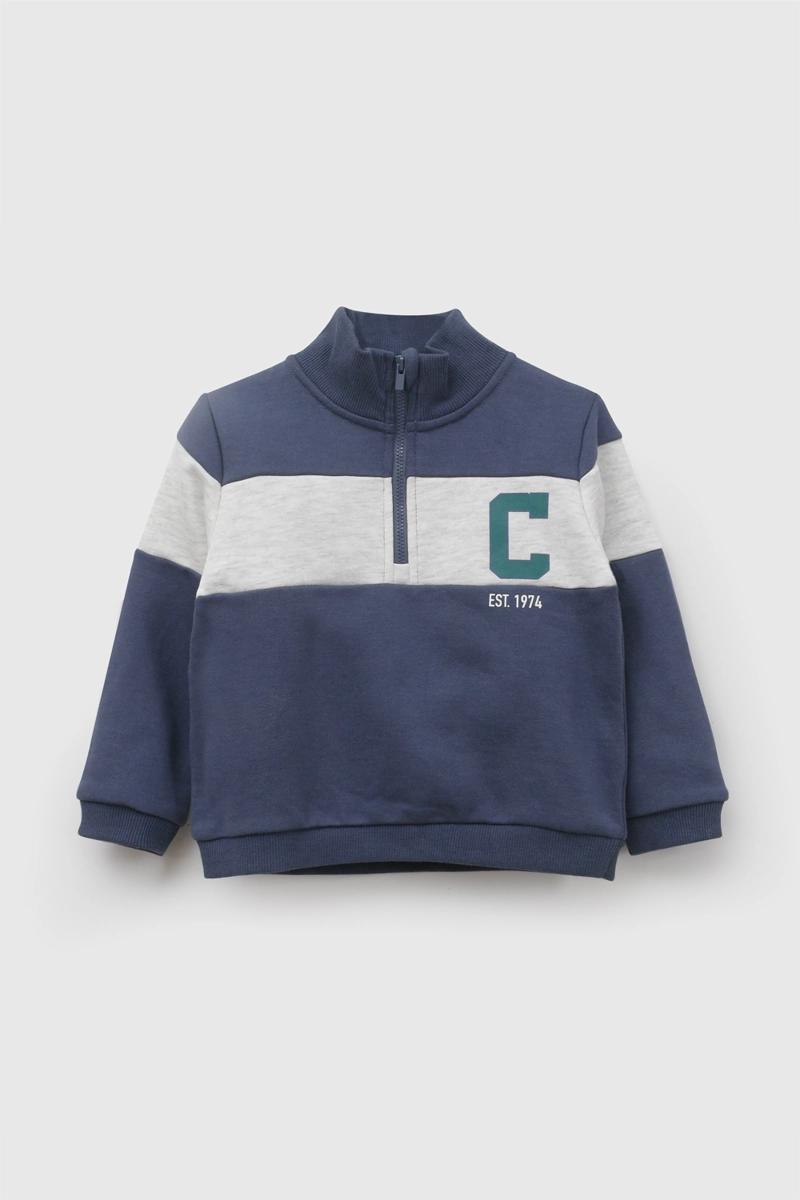 POLERON VARSITY AZUL NIÑO 6-9M A 4-5A COLLOKY - 1