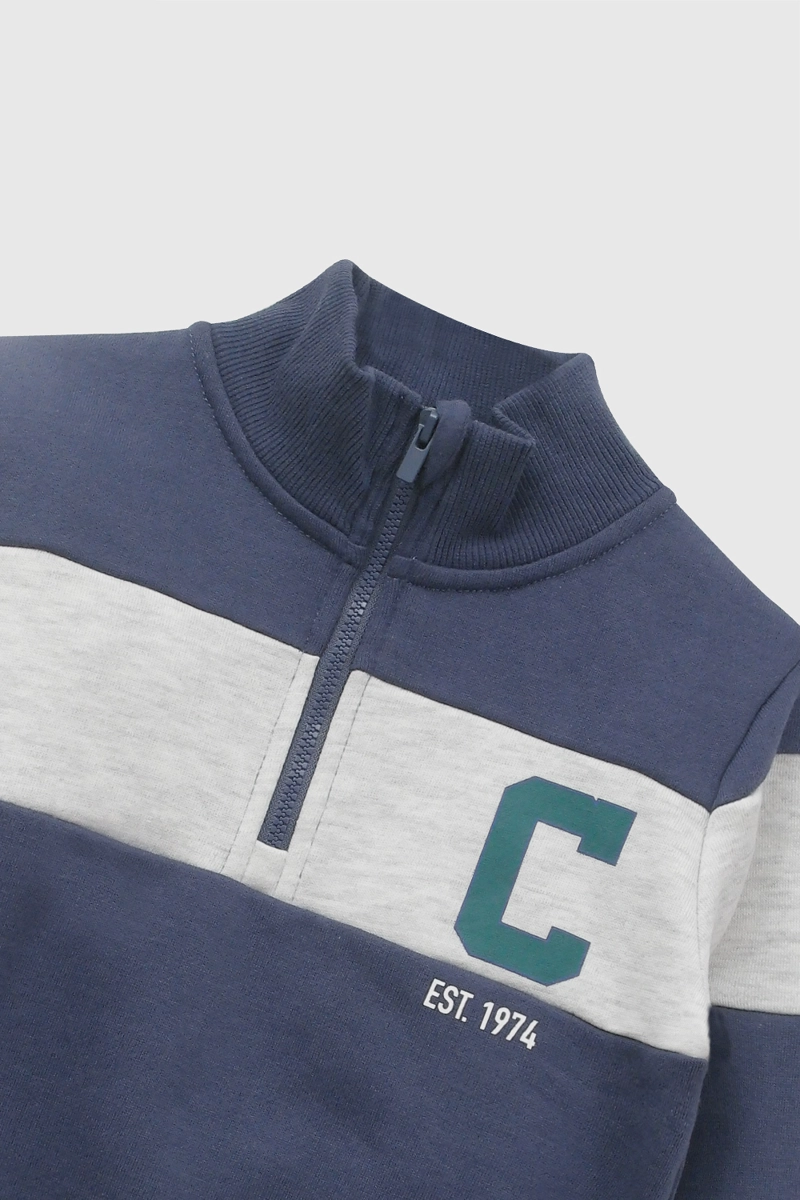 POLERON VARSITY AZUL NIÑO 6-9M A 4-5A COLLOKY - 3