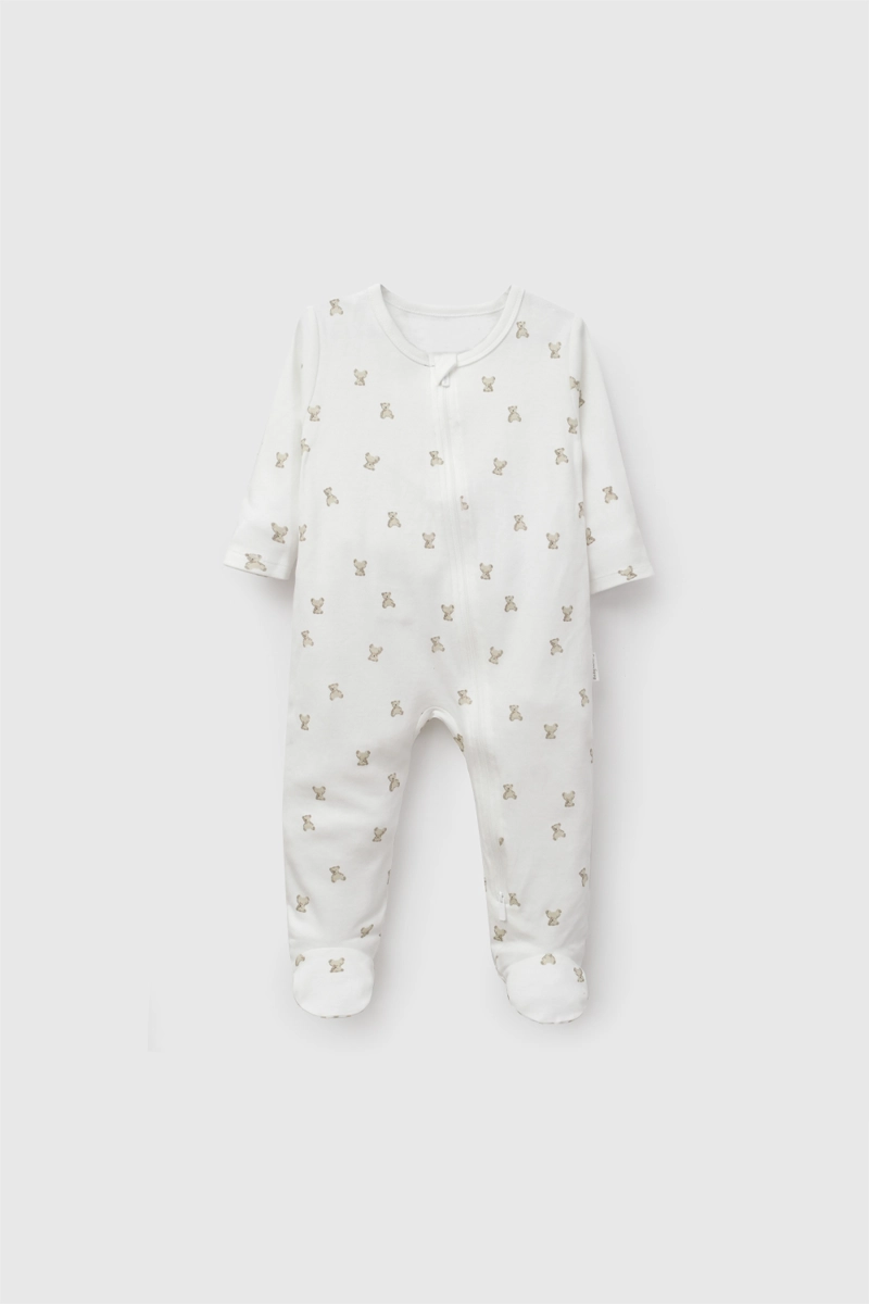 PIJAMA ALGODON BEIGE UNISEX 0/3M A 18/24M COLLOKY - 1