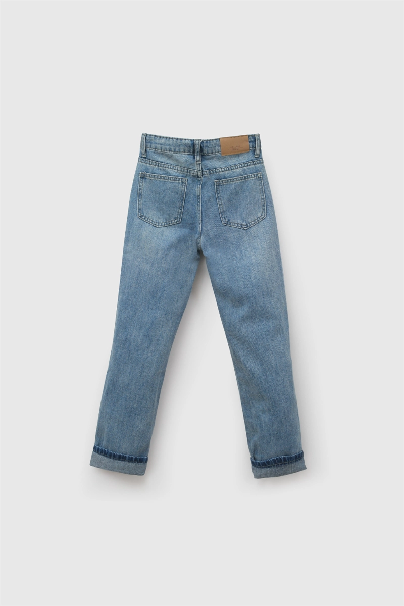 JEANS MEZCLILLA AJUSTABLE NIÑO DENIM 3-4A A 12-13A - 3