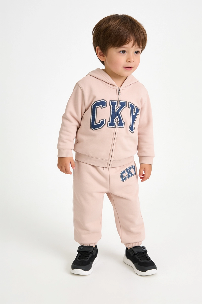 PANTALON BUZO CKY BEIGE NIÑO 6-9M A 4-5A COLLOKY - 2