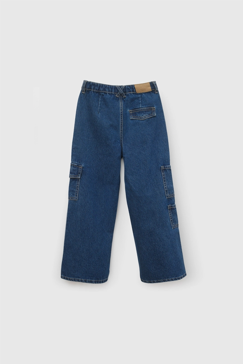 JEANS CARGO AZUL NIÑA 3-4A A 12-13A COLLOKY - 2